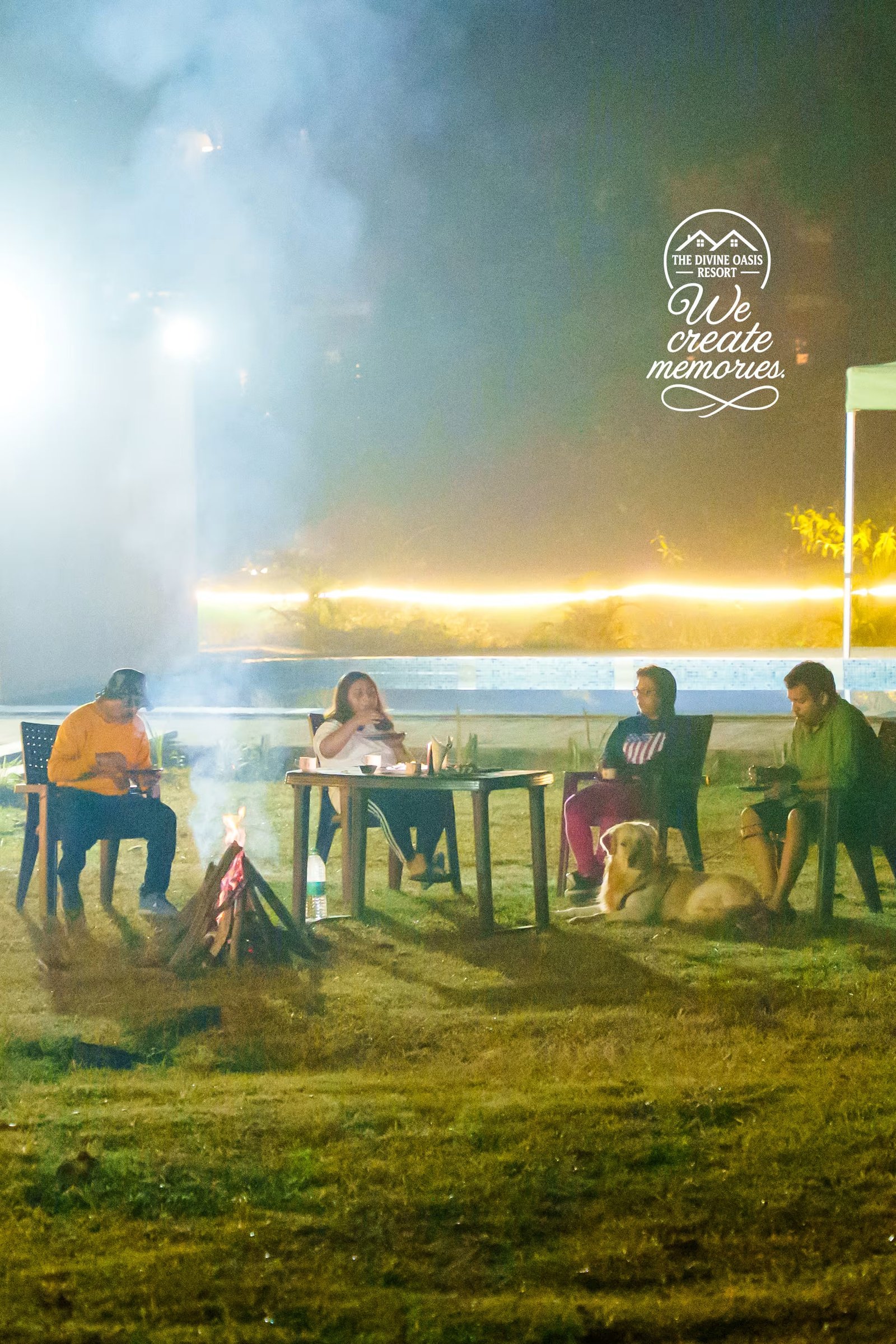 Barbeque evening at The Divine Oasis Ajodhya Hill